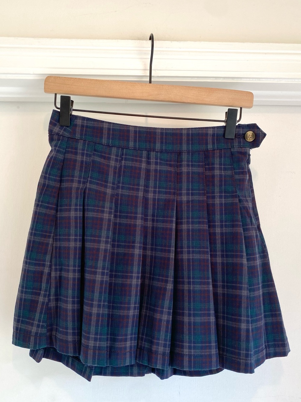 American Eagle Micro Mini Academia Plaid Pleated Skirt SZ 0 preppy school girl